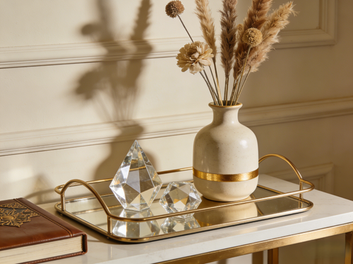 轻奢风玄关摆件